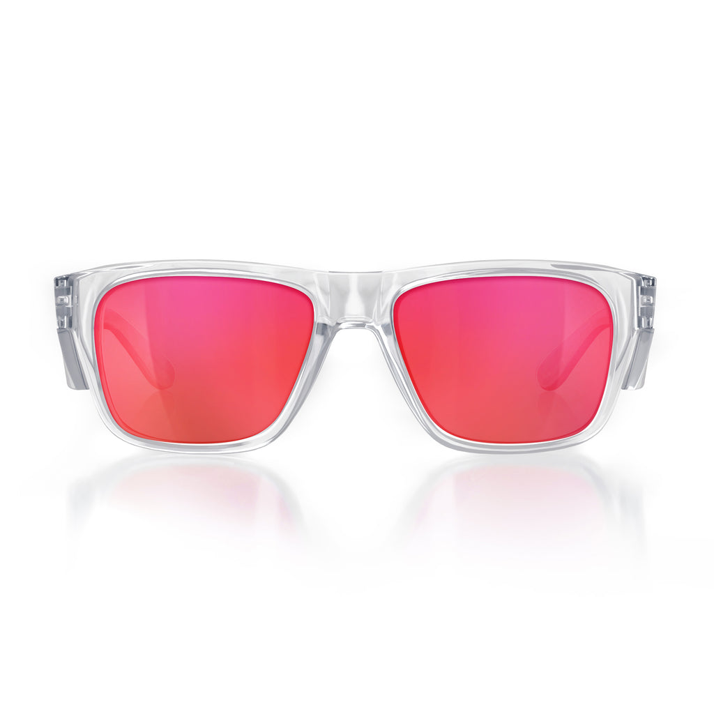 Safestyle Fusions Clear Frame/ Mirror Red Polarised