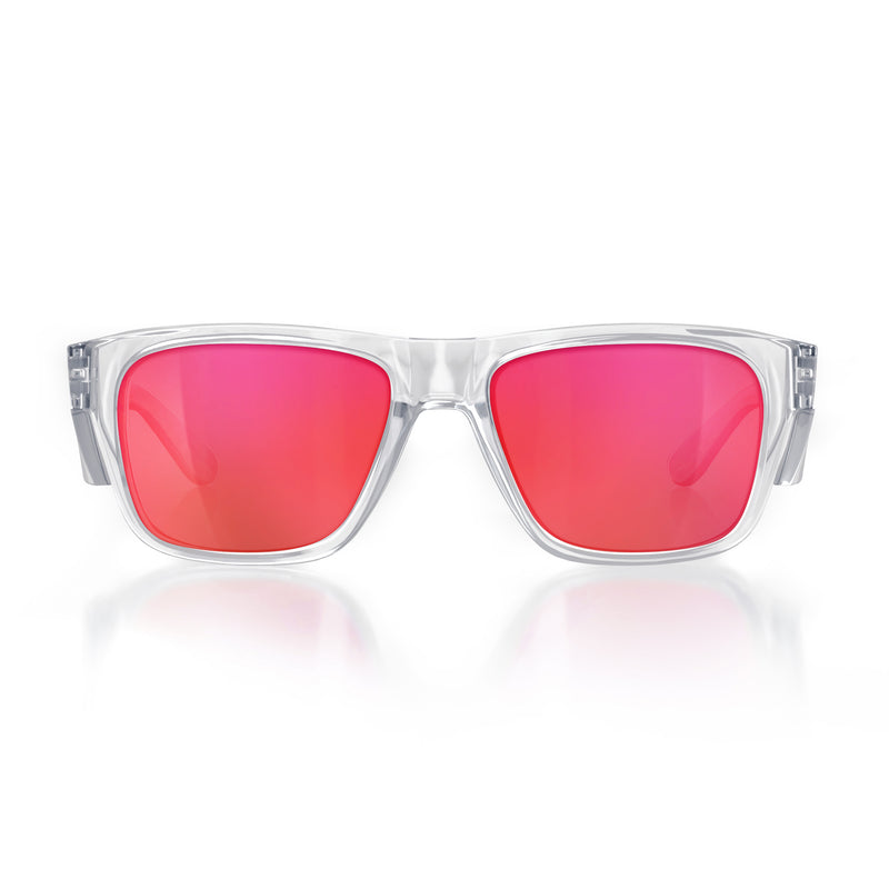Safestyle Fusions Clear Frame/ Mirror Red Polarised